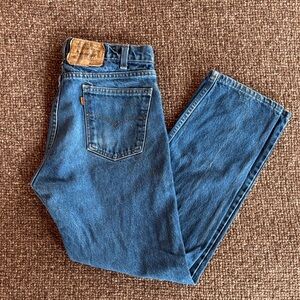 VINTAGE Levi's Blue Straight-Leg Women's Jeans - Classic Denim 505 W33 L29